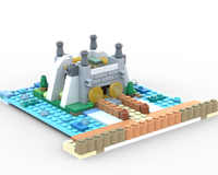 Lake Fortress — 10717 + blue baseplate