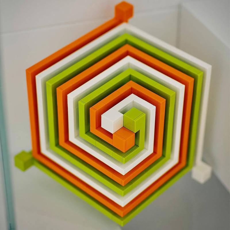LEGO MOC Cube Swirl Variation, by Zachary Steinman by Planet GBC ...