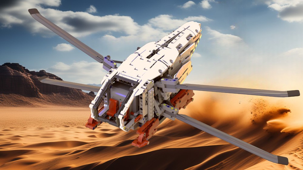 Lego Moc Dune Two Seat Ornithopter - 42145 B Model By Alex Ilea 