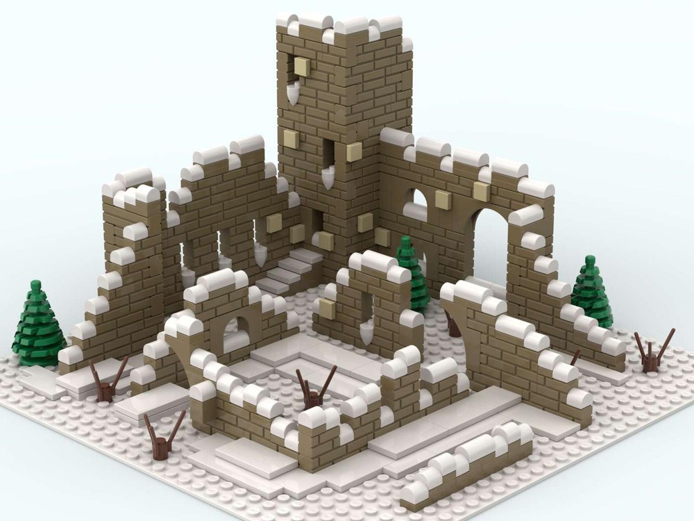 LEGO MOC Winter Village Castle Ruin by Wilmottslego | Rebrickable ...