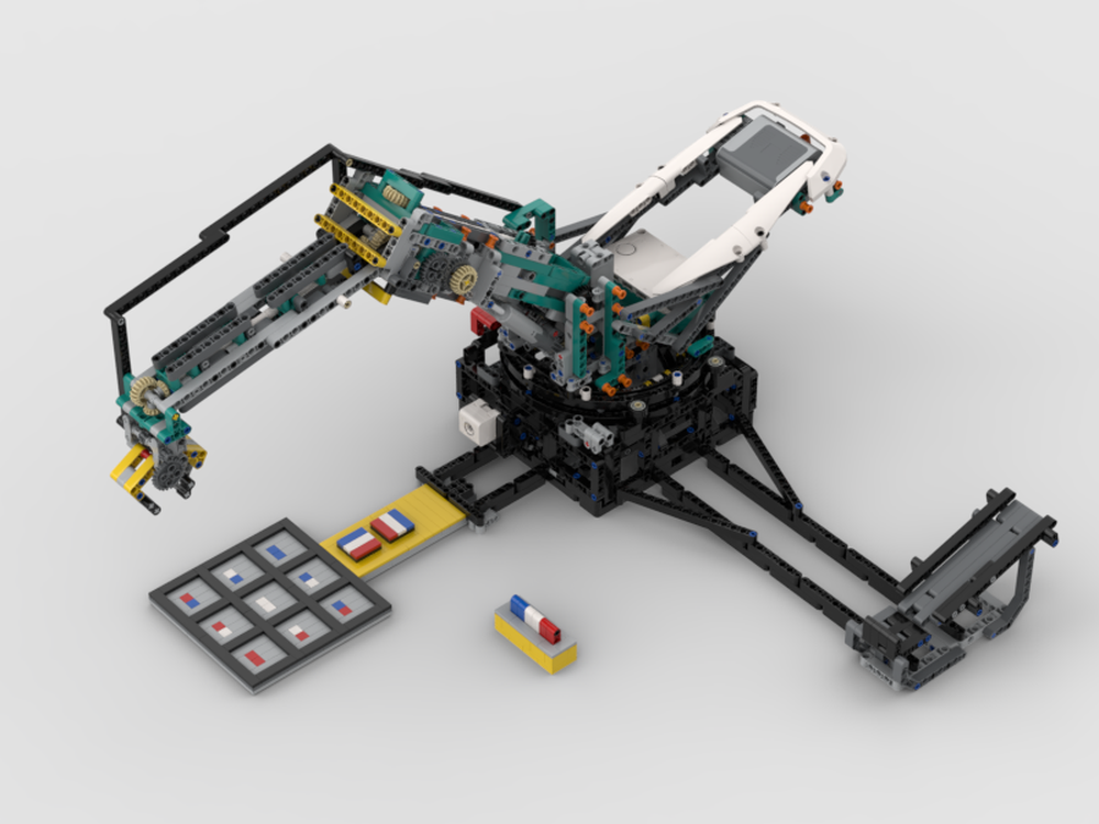 LEGO MOC Robotic Arm - TicTacToe 2.0 by 3Lego1Math | Rebrickable ...