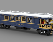 LEGO MOC Orient Express meets Pere Marquette 1225 by TrainsWithLights