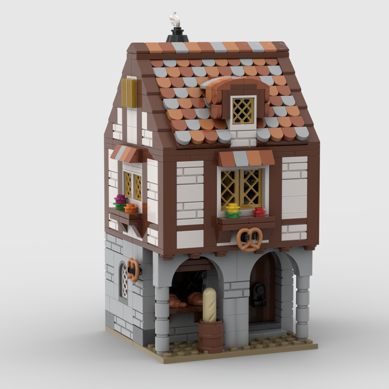 LEGO MOC Medieval Bakery by MidiBricks | Rebrickable - Build with LEGO