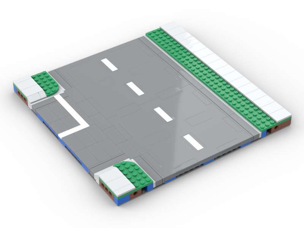 LEGO MOC LM MILS city road plate system - T Junction by Legomodernist ...