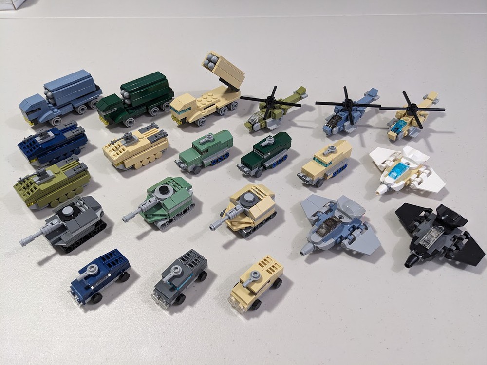 LEGO MOC Mini Military Vehicles by Dethark75 Rebrickable Build with LEGO