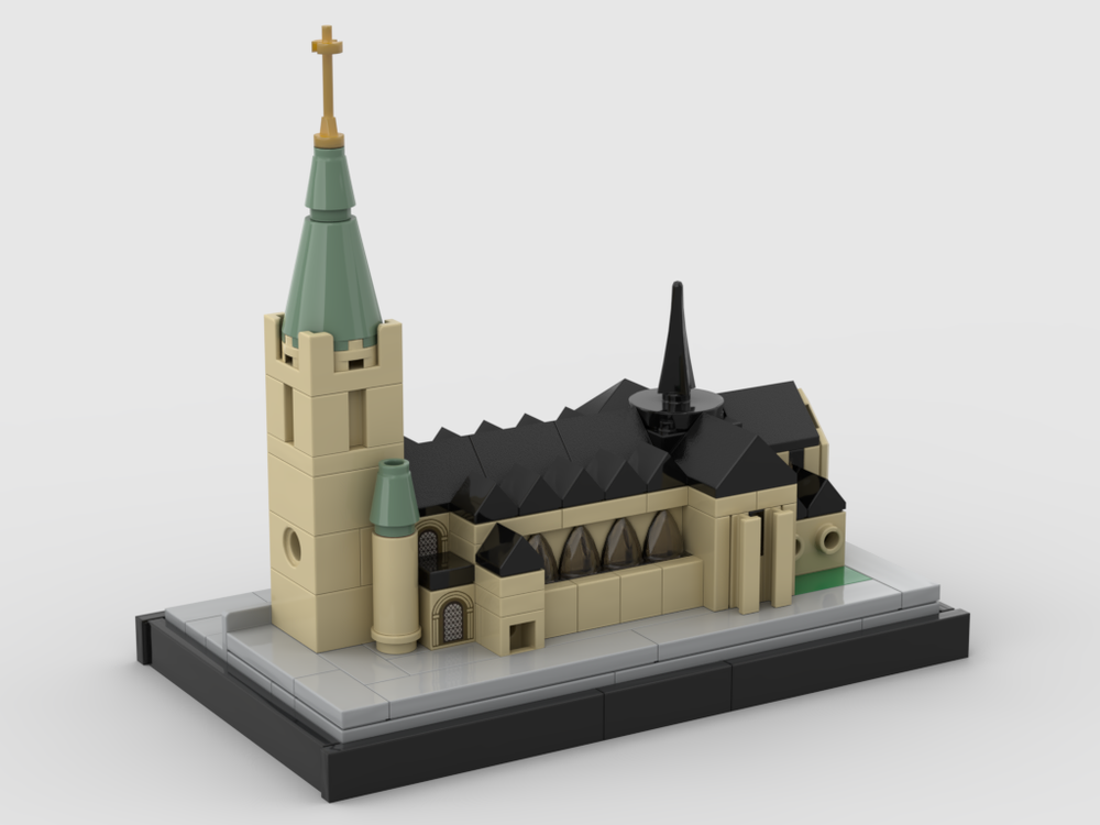 LEGO MOC Paderborn Cathedral - 1:1000 by Rauy | Rebrickable - Build ...