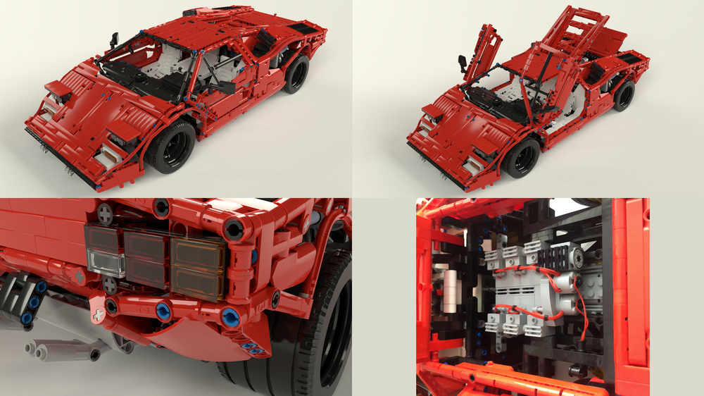 LEGO MOC Lamborghini Countach LP400 1974 by aefferen | Rebrickable ...