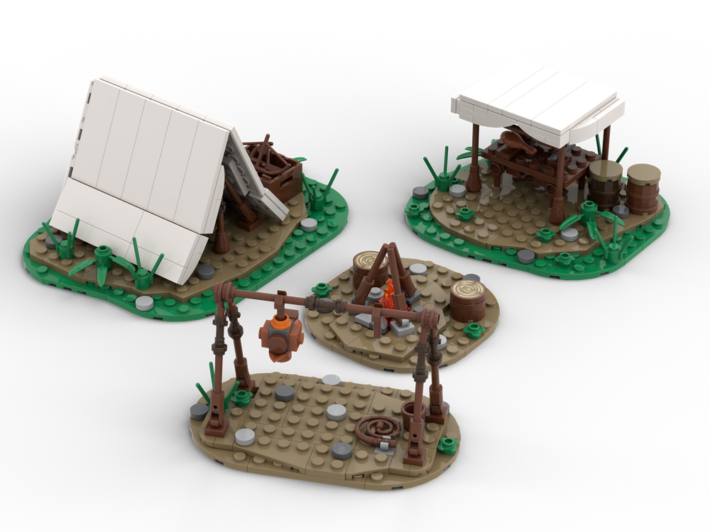 LEGO MOC Medieval Hunter Camp by TimBricks99 | Rebrickable - Build with ...