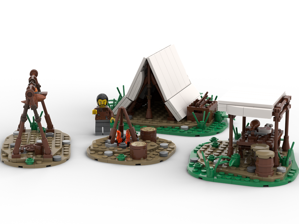 LEGO MOC Medieval Hunter Camp by TimBricks99 | Rebrickable - Build with ...