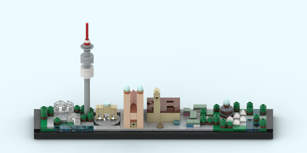 Carte Pop Up "Skyline De Munich - München & Bayrisches Bier - Carte De