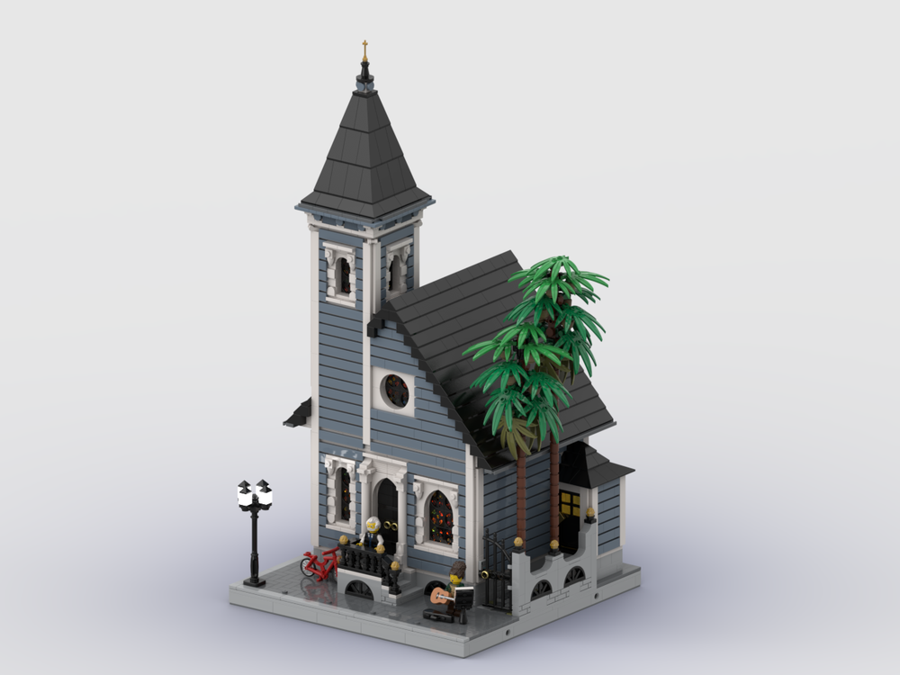 LEGO MOC New Orleans Church by Cvanhulle | Rebrickable - Build with LEGO