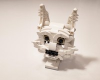 MOC - Maine Coon cat head - 75979-1 Hedwig Alternate build
