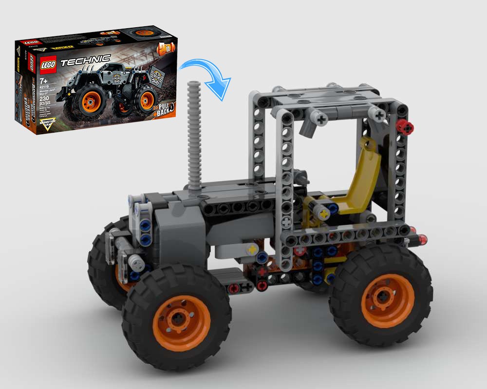 LEGO MOC Tractor 42119 Alternative by ErikGS | Rebrickable - Build with ...