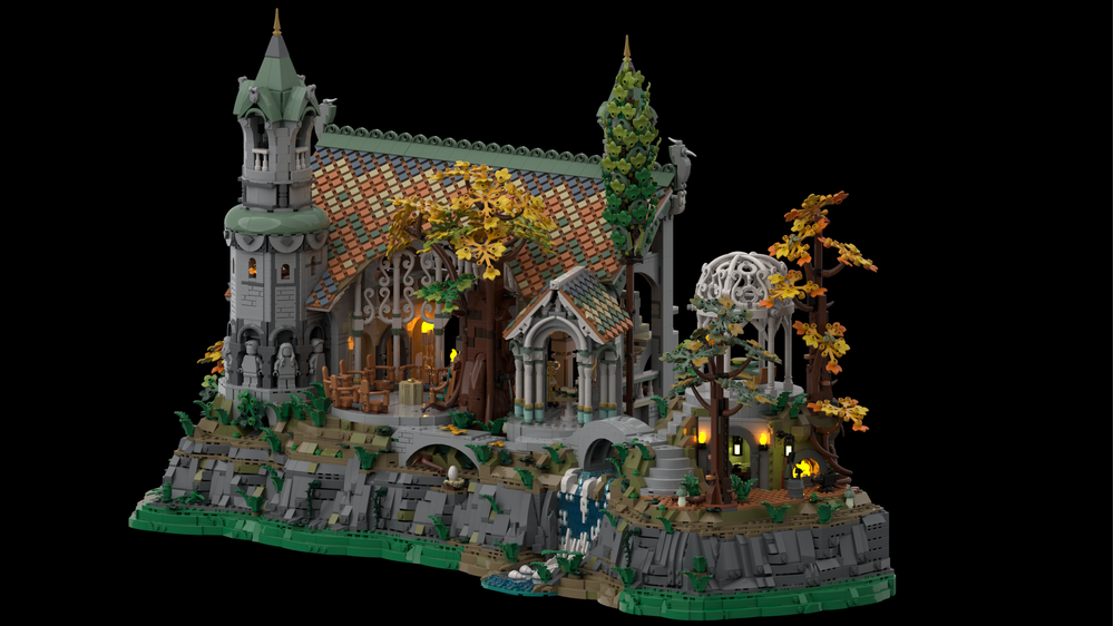 LEGO MOC Rivendell BASE UPGRADE (VERSION 02) by Metz | Rebrickable ...