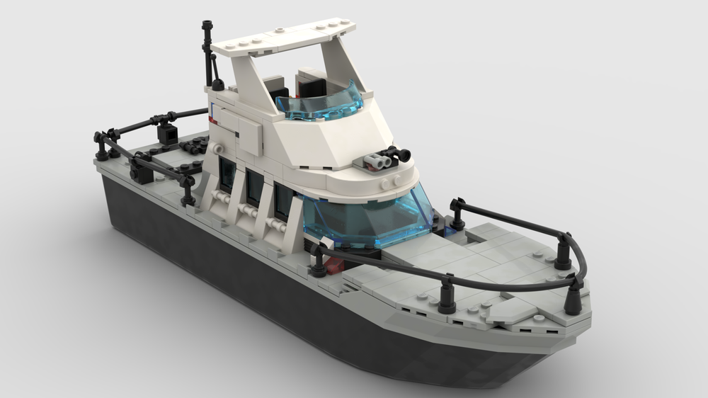 LEGO MOC-170213 LEGO 4010 Police Rescue Boat Remake by patedod266 ...