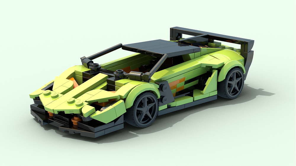 LEGO MOC Lamborghini SC18 Alston colors by Xx Noirelisk