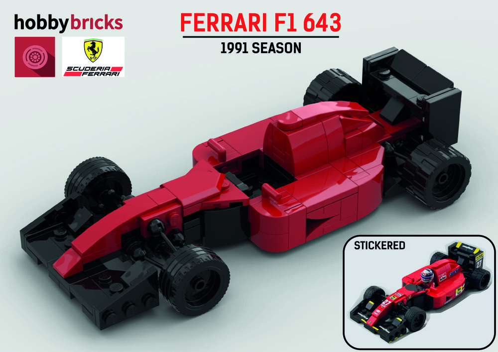 LEGO MOC Ferrari F1 643 - A. Prost - J. Alesi - 1991 by HobbyBricks ...