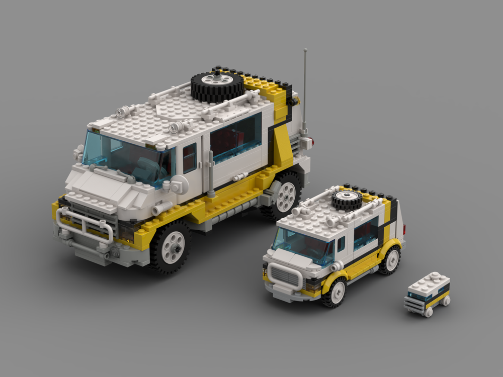 LEGO MOC Midi Scale - Custom Rally Van 5550 by Bricksota | Rebrickable ...