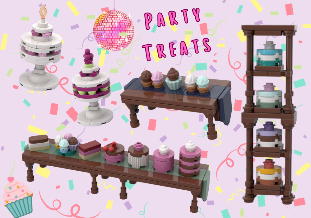 LEGO MOC Party Treats by whalesnpetunias | Rebrickable - Build with LEGO