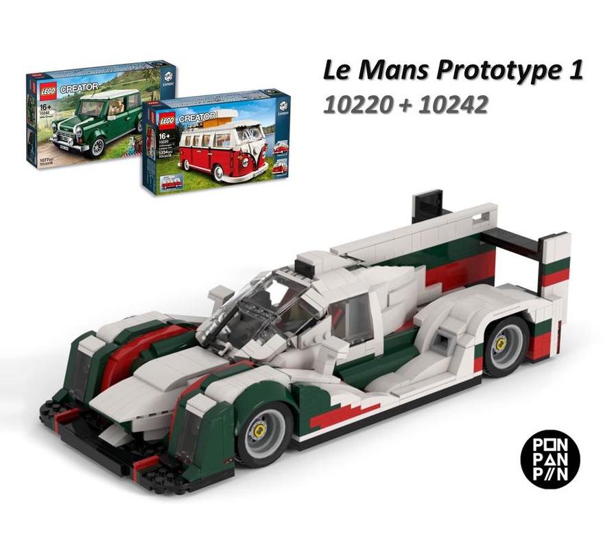 LEGO Le Mans Prototype (LMP) Machine by PONPANPINO | Rebrickable - Build with LEGO