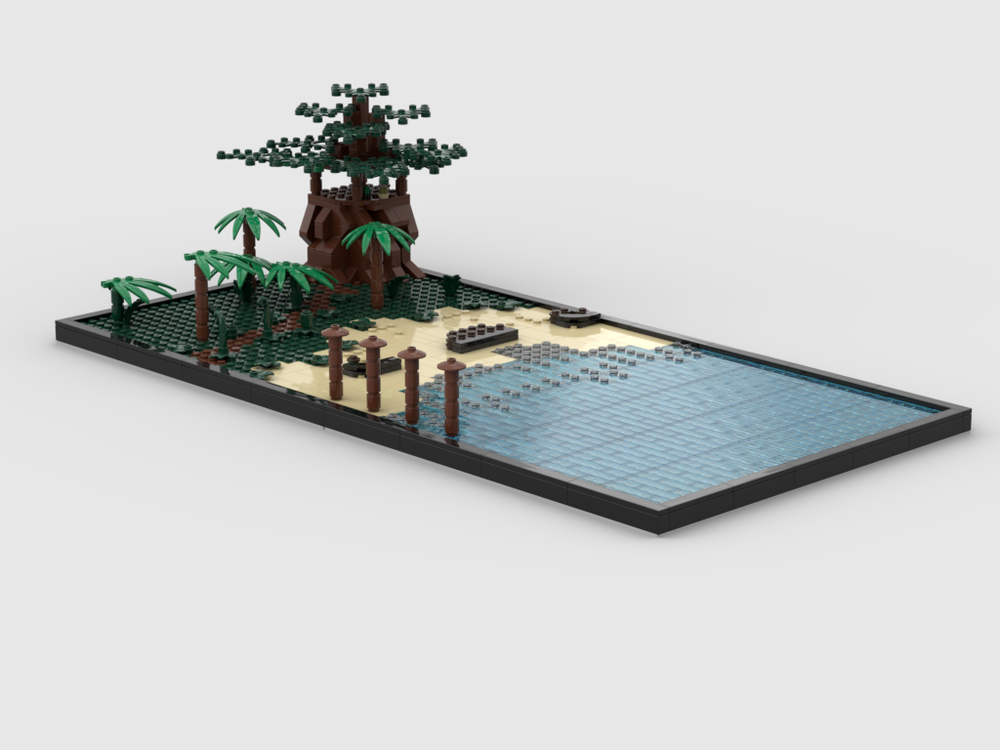 LEGO MOC Kashyyyk Diorama by S4r-_ | Rebrickable - Build with LEGO