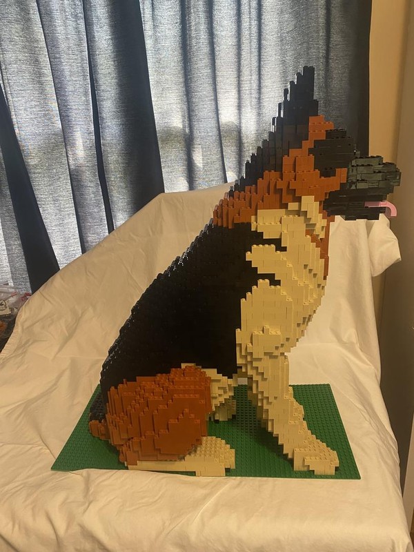 LEGO MOC German Shepherd Dog by PetProject | Rebrickable - Build