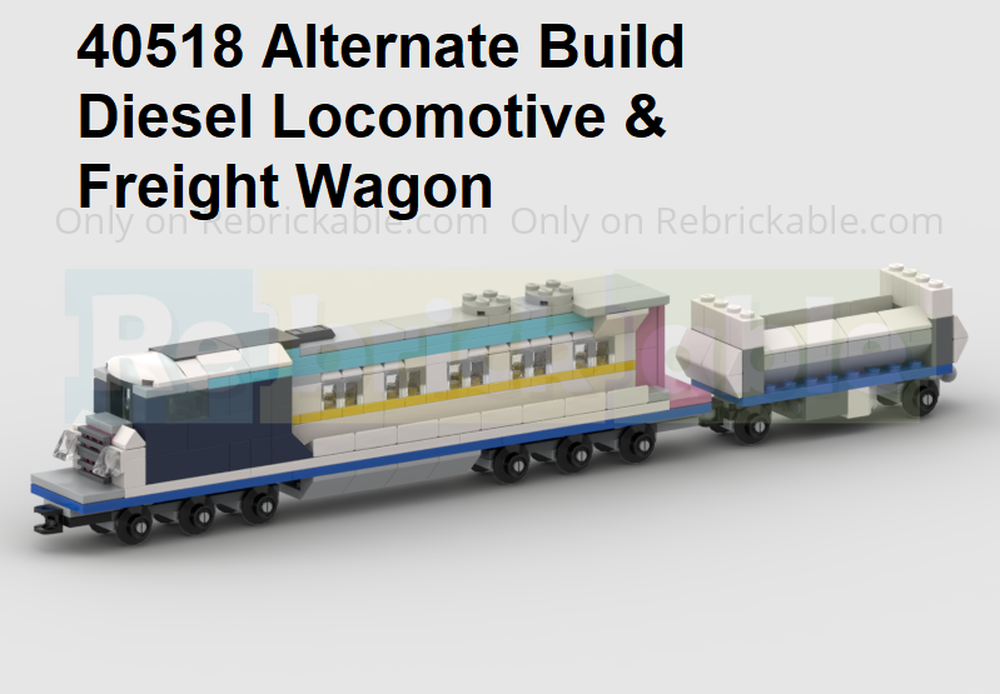 40518 Diesel Locomotive & Freight Wagon