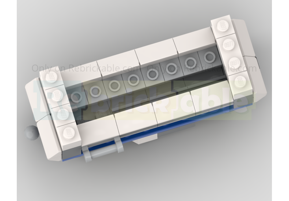 LEGO MOC-170421 40518 Diesel Locomotive & Freight Wagon