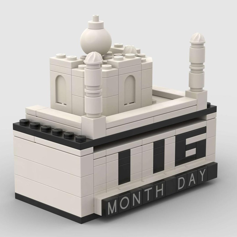 LEGO MOC Calendar with World of Wonders Taj Mahal by uminuo