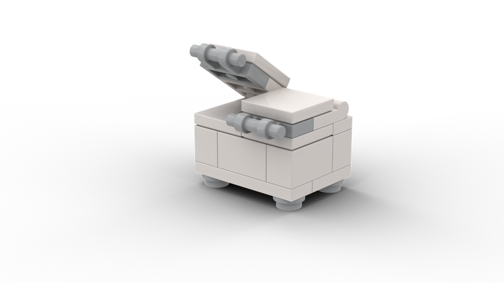 LEGO MOC Mini freezer. by bloco_de_ideias Rebrickable Build with LEGO