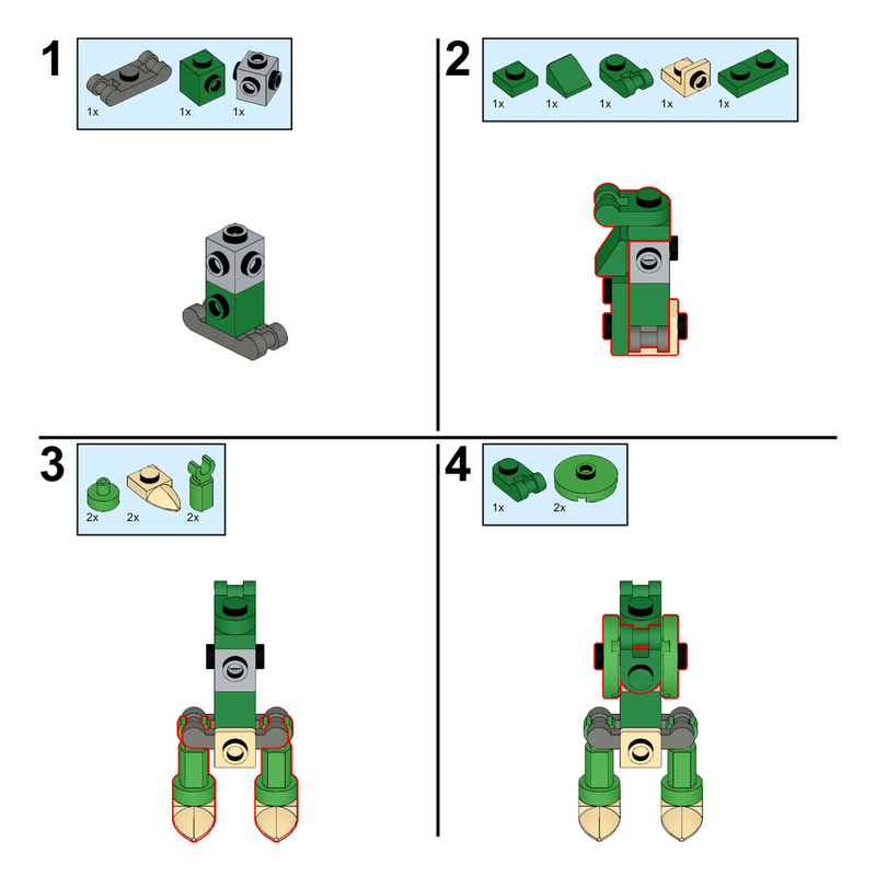 LEGO MOC Lizalfos by Mathieu3110 | Rebrickable - Build with LEGO