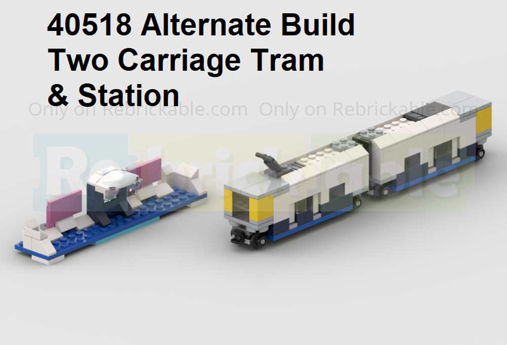 40518 Two Carriage Tram & Station