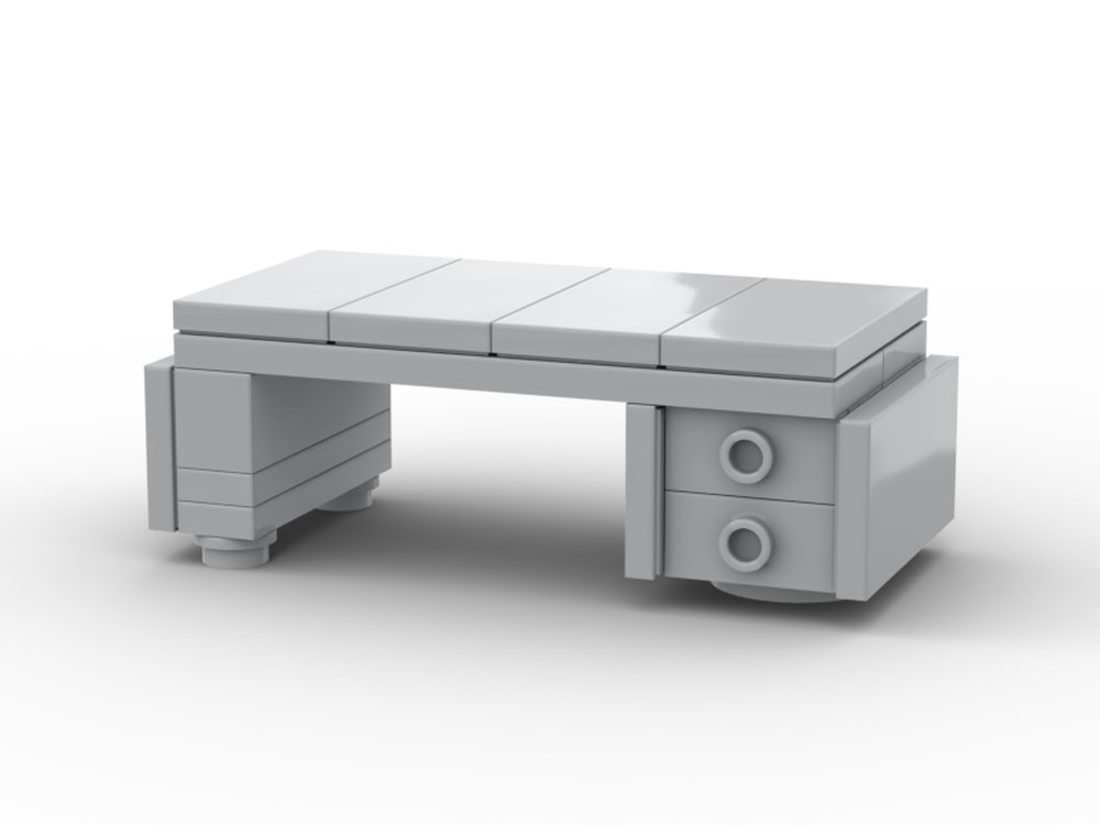 LEGO MOC Desk - Minifig Scaled by Motions_King | Rebrickable - Build ...