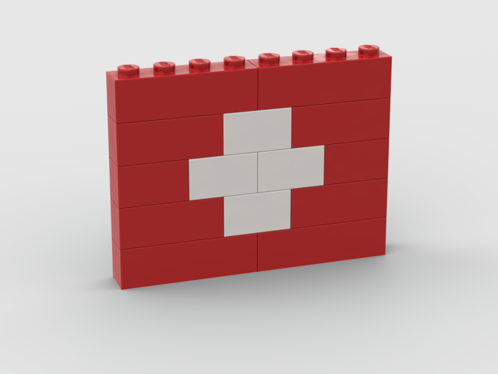 LEGO MOC Switzerland Flag by justinbricks1 | Rebrickable - Build with LEGO