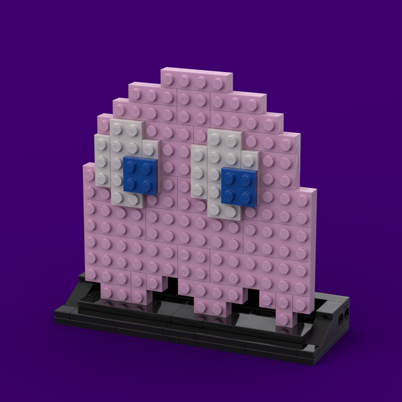 LEGO MOC Pinky - Pacman by birdbrickbuilds | Rebrickable - Build with LEGO