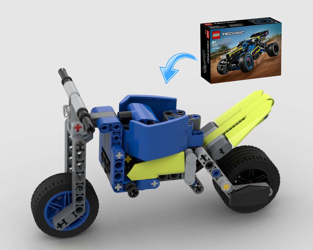 LEGO MOC Motorbike 42164 Alternative by ErikGS | Rebrickable