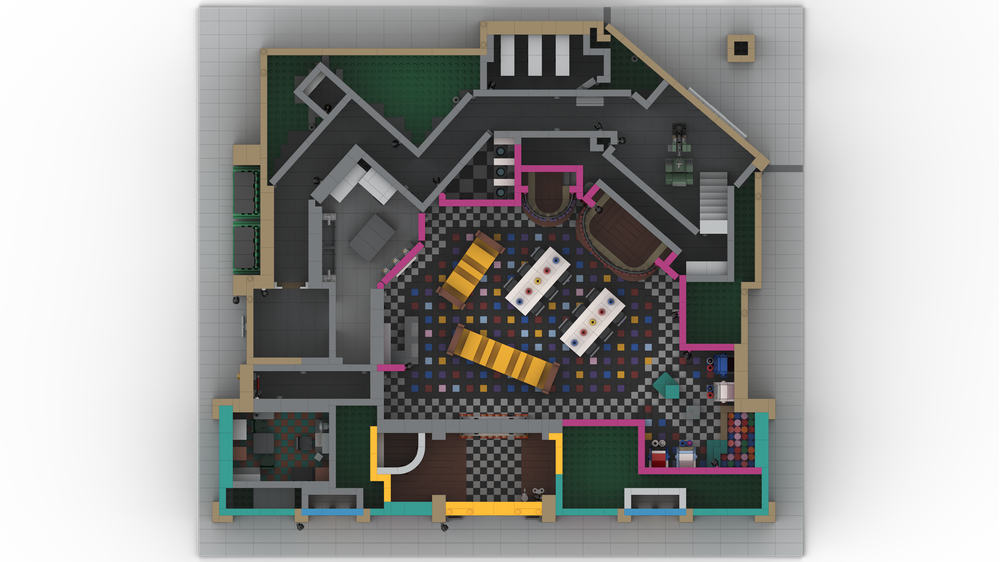 LEGO MOC Freddy Fazbear's Pizza Place (FNaF Movie) - Modular Building ...