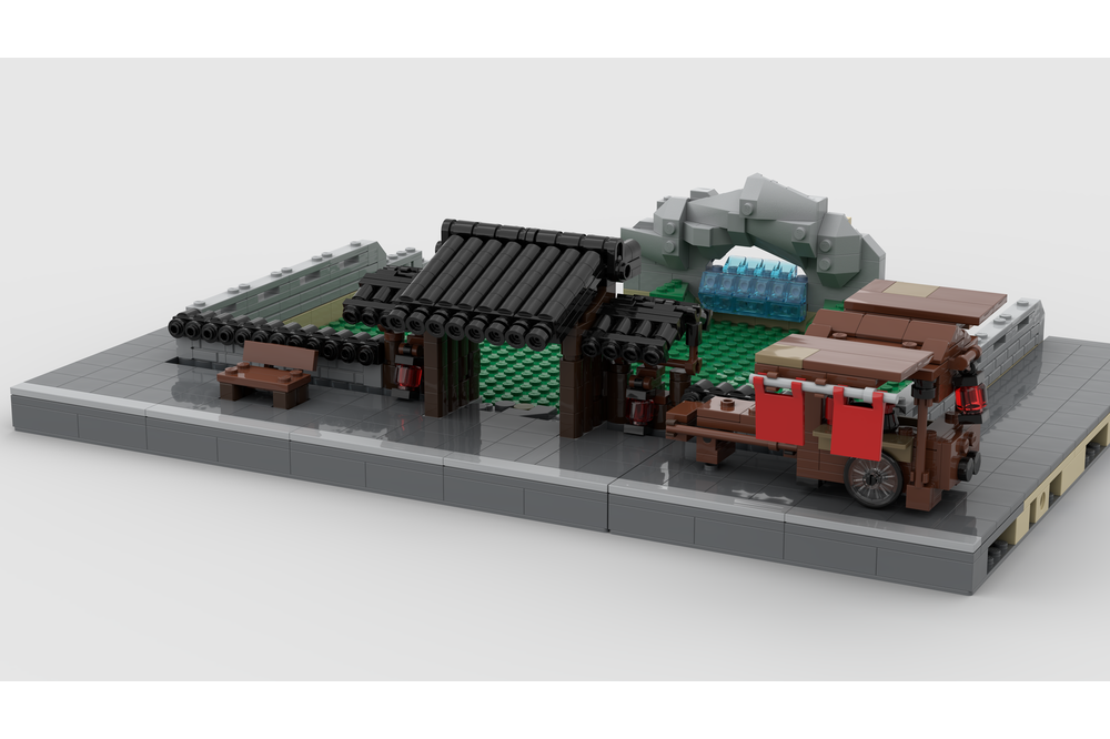 LEGO MOC-171187 10315 Japanese Garden Modular Conversion and