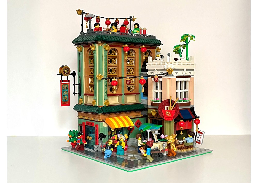 LEGO MOC Chinatown Corner by Skyguy365 | Rebrickable - Build with LEGO