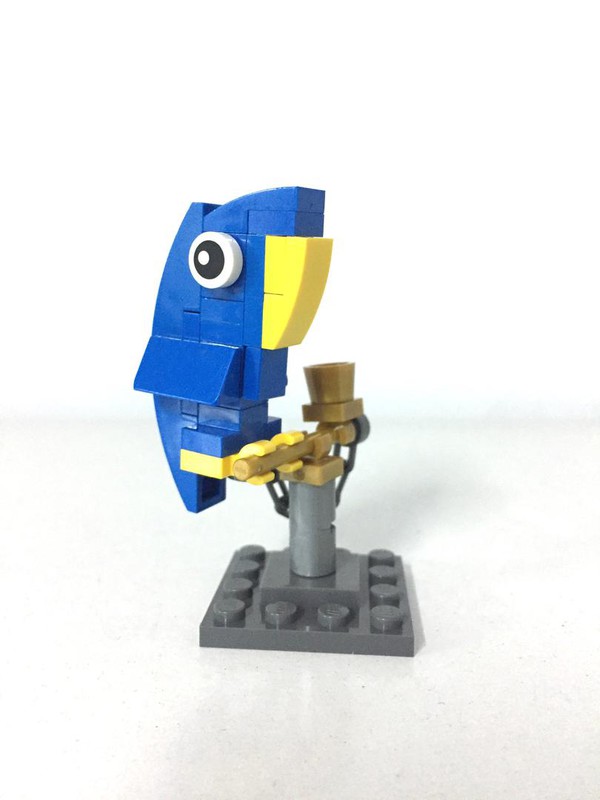 LEGO MOC Blue parrot by aix | Rebrickable - Build with LEGO