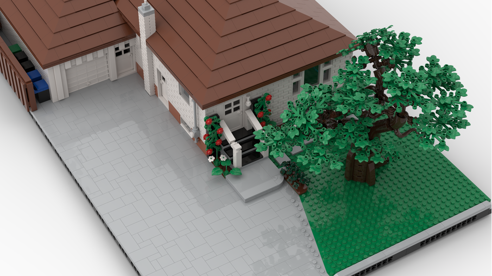 LEGO MOC House Brick Bungalow by zantrax Rebrickable Build with LEGO