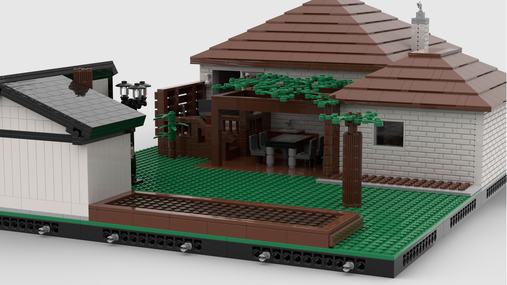 LEGO MOC House Brick Bungalow by zantrax Rebrickable Build with LEGO