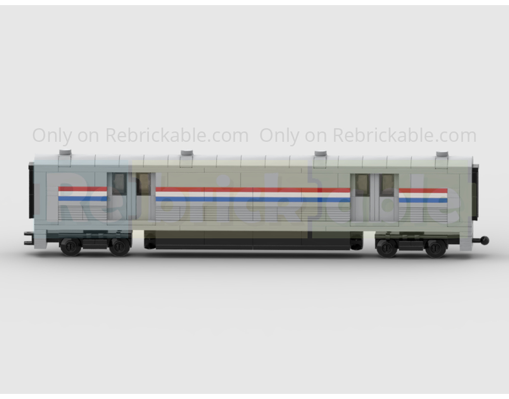LEGO MOC 4-Wide Am Trak Viewliner Baggage Coach by Andy Ps Bricks ...