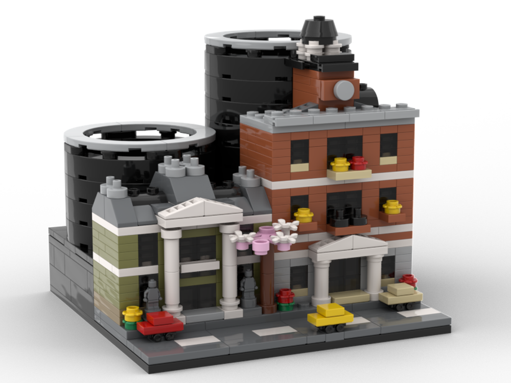 LEGO MOC Pencil Holder City Modular theme by 03janedoe Rebrickable