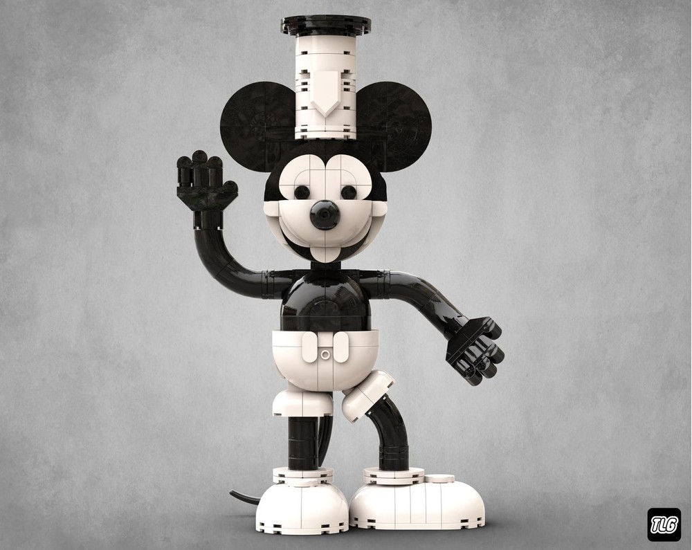 LEGO MOC Mickey Mouse, Steamboat Willie by _TLG_ | Rebrickable - Build ...