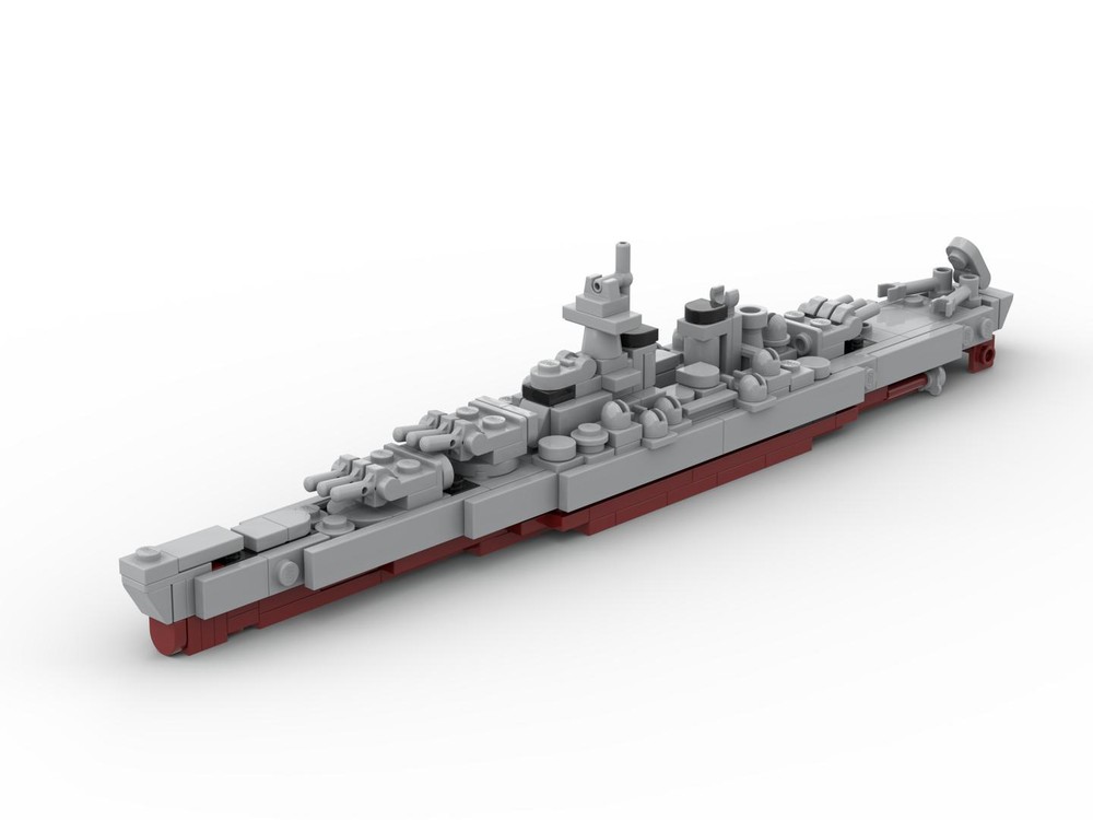 LEGO MOC USS Wisconsin Battleship BB 64 by The Bobby Brix Channel Rebrickable Build with LEGO