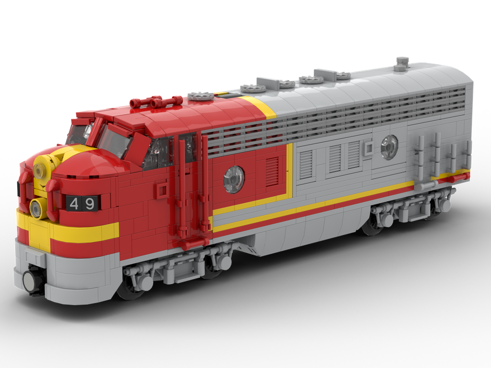 LEGO MOC ATSF EMD F7 by Dongeraldo | Rebrickable - Build with LEGO