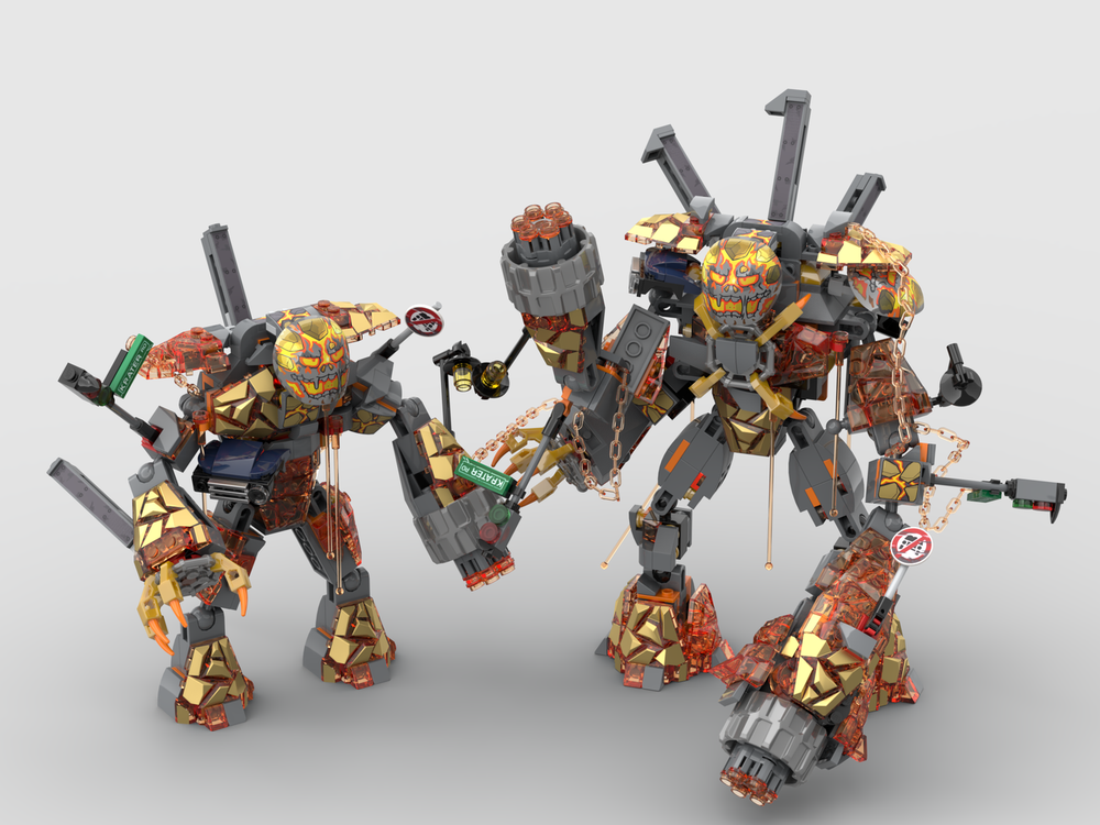 LEGO MOC-171708 MOC - 76128 x2 Molton man - Alternate Build by