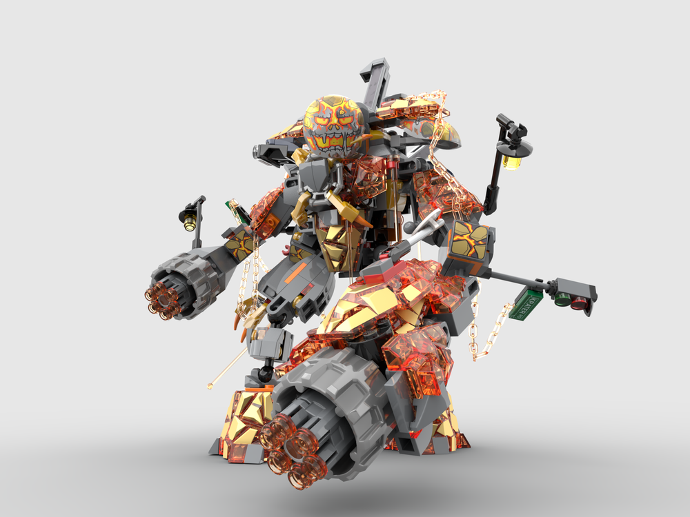 LEGO MOC-171708 MOC - 76128 x2 Molton man - Alternate Build by