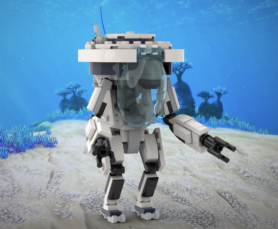 Lego Moc P.r.a.w.n Suit (mk. Iii) From Subnautica By Orchardbuilds 